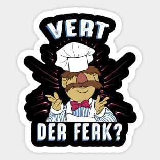 Vert Der Ferk Sticker